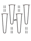 Patas de hierro tipo Hairpin 40 CM (4 unidades)