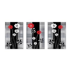 Kit 3 Placas Decorativas Flores Casa Quarto Sala - 0003ktpl - comprar online