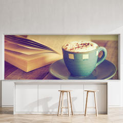 Painel Adesivo Café Cafeteria Coffee Lanchonete - 0027pdt - comprar online