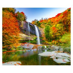 Papel de Parede Paisagem Cachoeira Natureza Sala Painel Adesivo - 004pc na internet