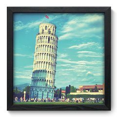 Quadro Decorativo com Moldura - Torre de Pisa - 004qnm