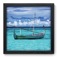 Quadro Decorativo com Moldura - Praia - 004qnp