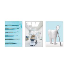 Kit 3 Placas Decorativas Dentista Consultório Odontológico - 0050ktpl - comprar online