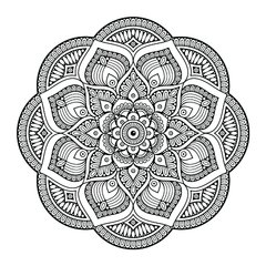 Adesivo Decorativo de Parede - Mandala com 60cm - Sala - 006ir - comprar online