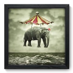 Quadro Decorativo com Moldura - Elefante - 006qns