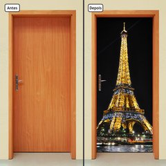 Adesivo Decorativo de Porta - Torre Eiffel - Paris - 008cnpt - comprar online