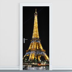 Adesivo Decorativo de Porta - Torre Eiffel - Paris - 008cnpt