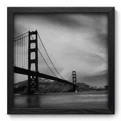 Quadro Decorativo com Moldura - Golden Gate - 008qnm