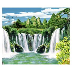 Papel de Parede Paisagem Cachoeira Natureza Sala Painel Adesivo - 009pc na internet