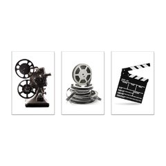 Kit 3 Placas Decorativas Cinema Cine Filme Casa Quarto Sala - 0102ktpl - comprar online