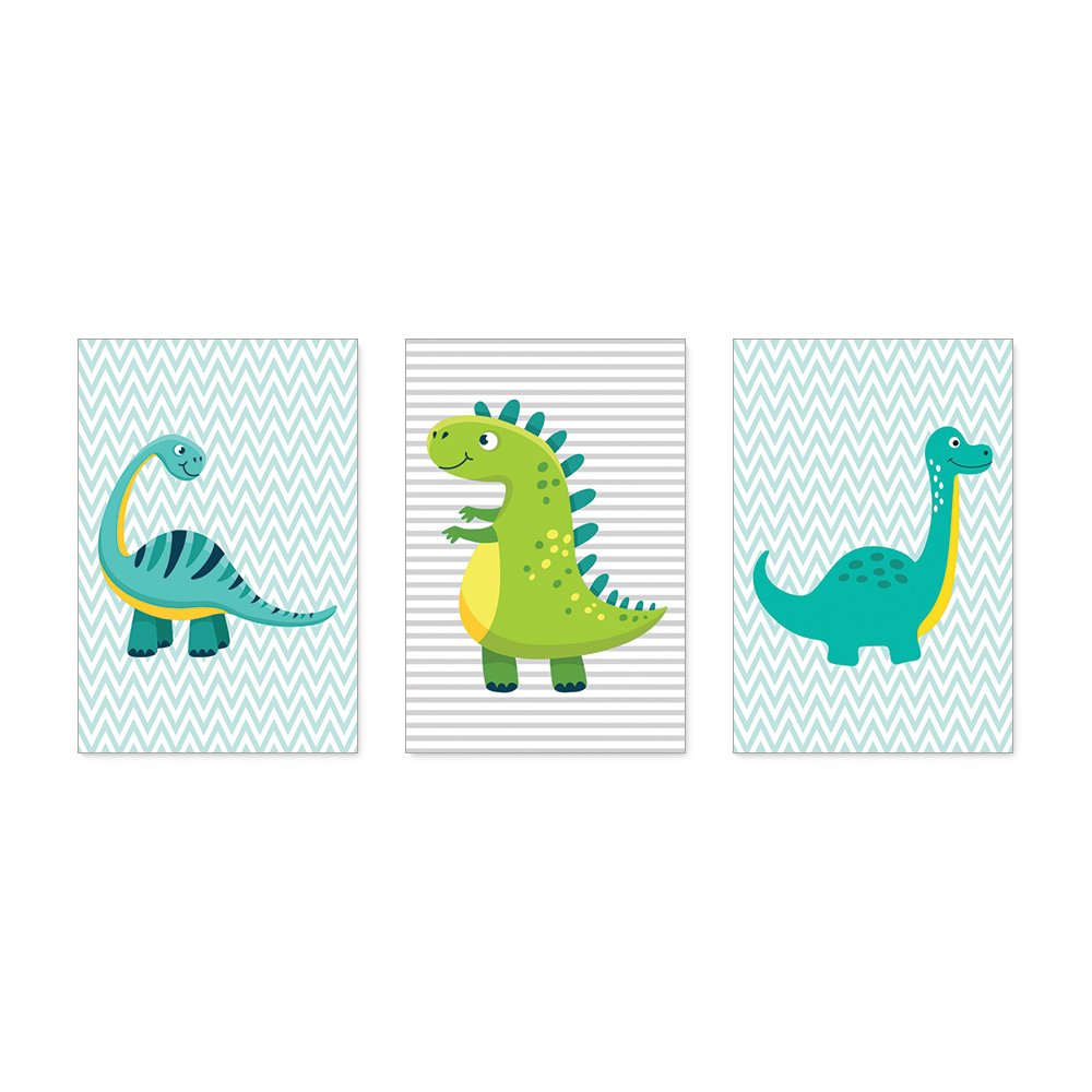 Kit Placas Dinossauros Dino Infantil - Letto*