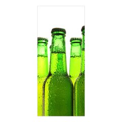 Adesivo Decorativo de Porta - Garrafas de Cerveja - 013cnpt na internet