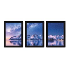 Kit Com 3 Quadros - Montanha Natureza Paisagem - 014kq02p - comprar online