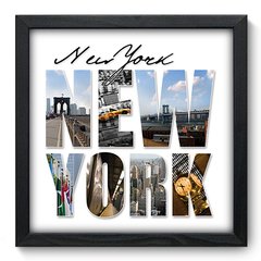 Quadro Decorativo com Moldura - New York - 015qnm