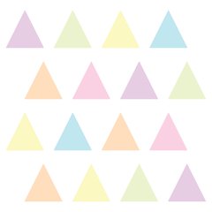 Adesivo de Parede Infantil - 135 Triângulos - Tons Pastel - Quarto - 017ir - comprar online