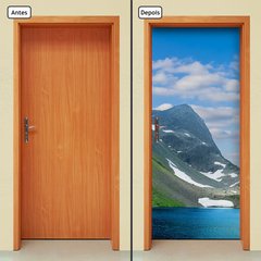 Adesivo Decorativo de Porta - Montanha - Natureza - 017cnpt - comprar online