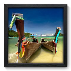 Quadro Decorativo com Moldura - Barco - 023qnp