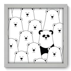 Quadro Decorativo com Moldura - Panda - 025qns - comprar online