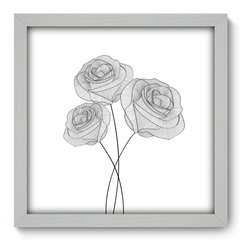 Quadro Decorativo com Moldura - Flores - 027qnf - comprar online