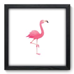 Quadro Decorativo com Moldura - Flamingo - 032qns