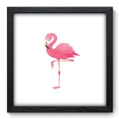 Quadro Decorativo com Moldura - Flamingo - 034qns