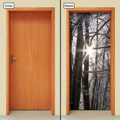 Adesivo Decorativo de Porta - Floresta - Ávores - 038cnpt - comprar online