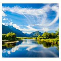 Papel de Parede Paisagem Lago Natureza Sala Painel Adesivo - 046pc - comprar online