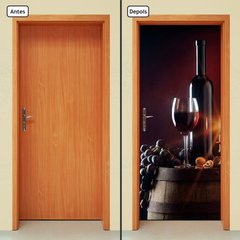 Adesivo Decorativo de Porta - Vinho - 051cnpt - comprar online