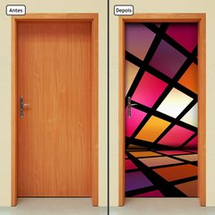 Adesivo Decorativo de Porta - Pastilhas Coloridas - 052cnpt - comprar online