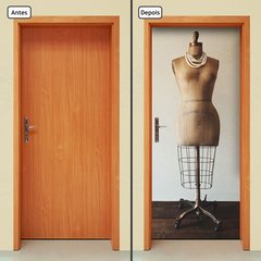 Adesivo Decorativo de Porta - Manequim De Costura - 055cnpt - comprar online