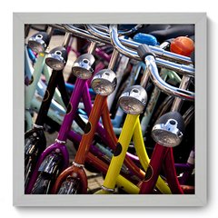 Quadro Decorativo com Moldura - Bicicletas - 058qnd - comprar online