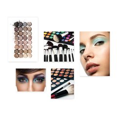 Kit 5 Placas Decorativas - Salão de Beleza Maquiagem Casa Quarto Sala - 061ktpl5 - comprar online