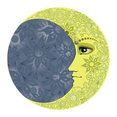 Adesivo Decorativo de Parede Mandala Luar Lua Sala - 063ir - comprar online