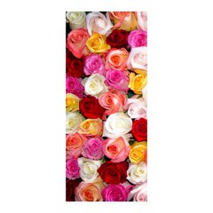Adesivo Decorativo de Porta - Rosas Coloridas - 066cnpt na internet