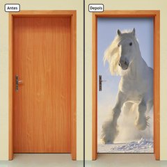 Adesivo Decorativo de Porta - Cavalo Branco - 067cnpt - comprar online