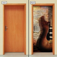 Adesivo Decorativo de Porta - Música - Guitarra - 069cnpt - comprar online