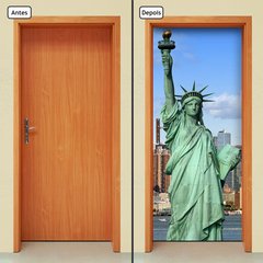 Adesivo Decorativo de Porta - Estátua da Liberdade - 070cnpt - comprar online