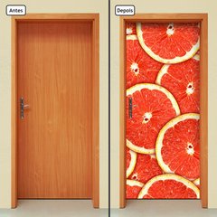 Adesivo Decorativo de Porta - Laranja - Frutas - 071cnpt - comprar online