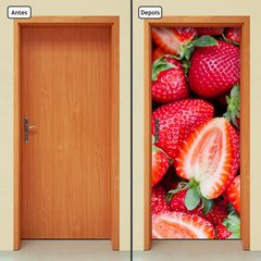 Adesivo Decorativo de Porta - Morango - Frutas - 072cnpt - comprar online