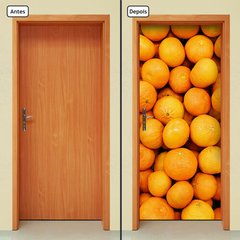 Adesivo Decorativo de Porta - Laranja - Frutas - 075cnpt - comprar online