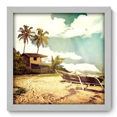 Quadro Decorativo com Moldura - Praia - 075qnp - comprar online