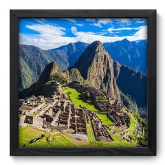 Quadro Decorativo com Moldura - Machu Picchu - 077qnm