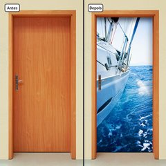 Adesivo Decorativo de Porta - Barco - Mar - 081cnpt - comprar online