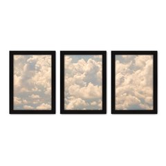 Kit Com 3 Quadros - Céu Nuvens Paisagem - 090kq02p - comprar online