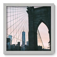 Quadro Decorativo com Moldura - Ponte do Brooklyn - 099qnm - comprar online