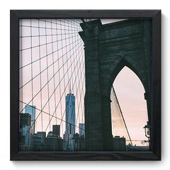 Quadro Decorativo com Moldura - Ponte do Brooklyn - 099qnm