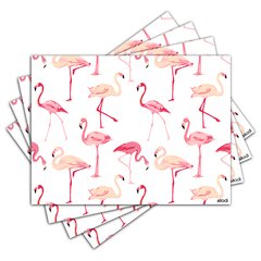 Jogo Americano - Flamingos com 4 peças - 1004Jo