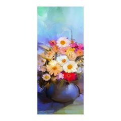 Adesivo Decorativo de Porta - Pintura - Flores - 1013cnpt na internet