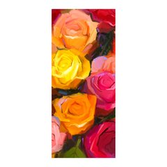 Adesivo Decorativo de Porta - Flor - Rosa - 1018cnpt na internet