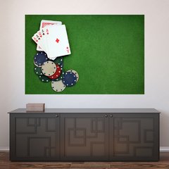 Painel Adesivo de Parede - Pôquer - Poker - 1019pn